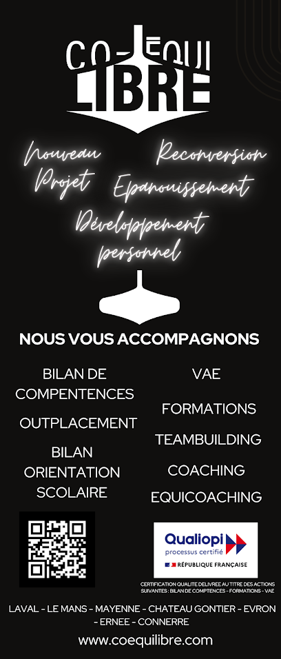 Co-Equi'libre : Formations, Bilan De Compétences, Coaching Centre De Formation à Laval