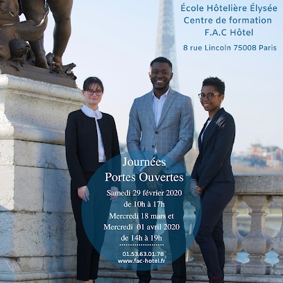F.a.c. Hotel Ecole Hotelière Elysée, Centre de Formation à Paris 08
